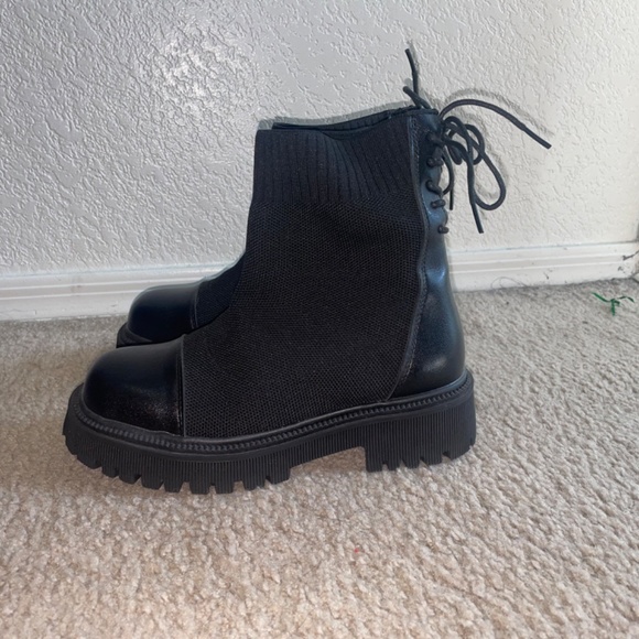 Black Combat Boots - Picture 2 of 7